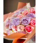 İthal 41 Pembe Mor Gül Buketi