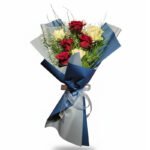 Asil Dokunuş – Kırmızı & Krem Gül Buketi