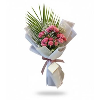 Rosé Cascade – Soft Pembe Çardak Gül Buketi