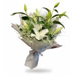 Zarif Beyaz Lilyum Buketi