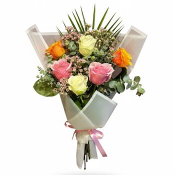 Renkli Gül Bahçesi Buketi