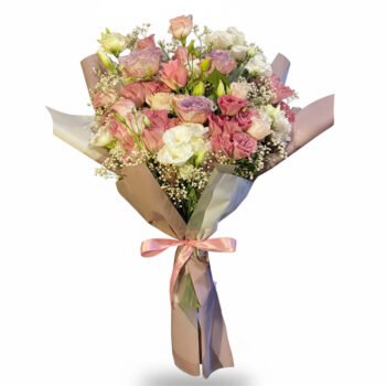 Happy Birthday – Pastel Lisyantus Buketi