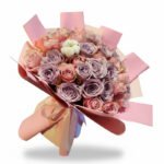 İthal 41 Pembe Mor Gül Buketi