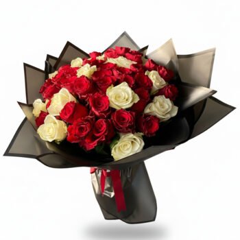 Aşkın İki Rengi – Premium Gül Buketi