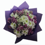 Öğretmenler Günü mor kasımpatı papatya buketi