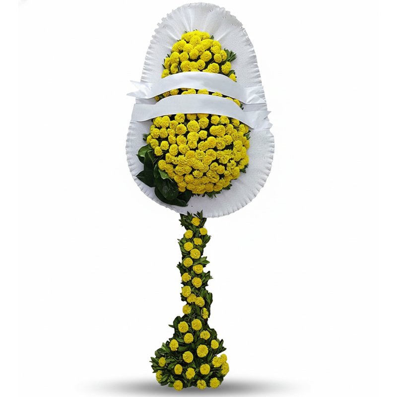 Sarı Cinyeli Açılış Düğün Çelenk