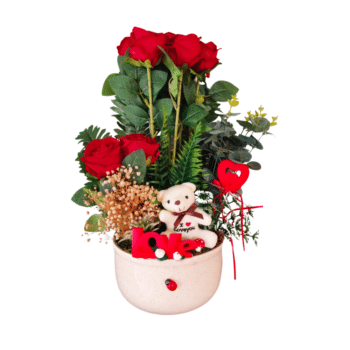 GÜLLÜ TEDDY ARANJMAN